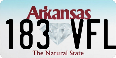 AR license plate 183VFL