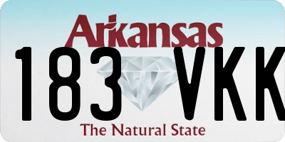 AR license plate 183VKK