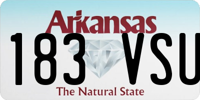 AR license plate 183VSU