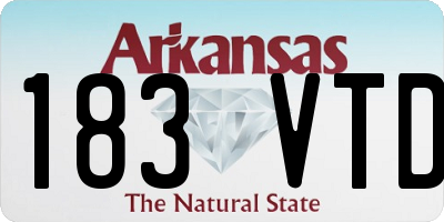 AR license plate 183VTD