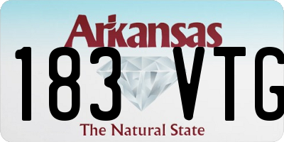 AR license plate 183VTG