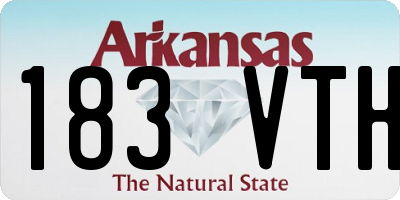 AR license plate 183VTH