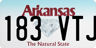 AR license plate 183VTJ