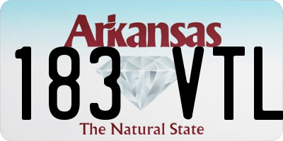 AR license plate 183VTL