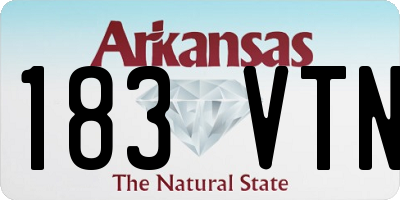 AR license plate 183VTN