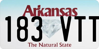 AR license plate 183VTT