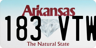 AR license plate 183VTW