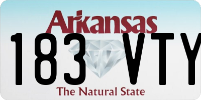 AR license plate 183VTY