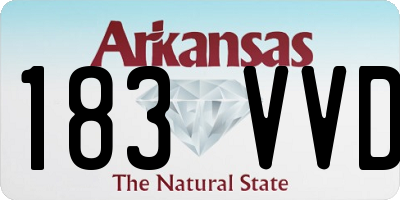 AR license plate 183VVD