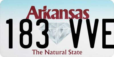 AR license plate 183VVE