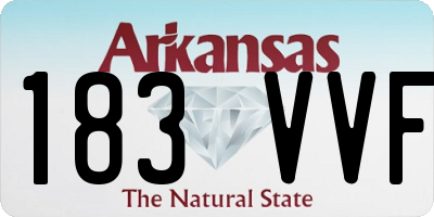 AR license plate 183VVF