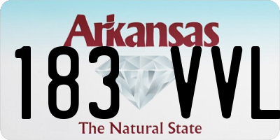 AR license plate 183VVL
