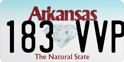 AR license plate 183VVP