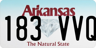 AR license plate 183VVQ
