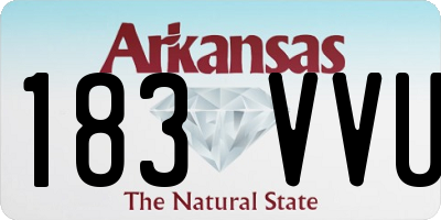 AR license plate 183VVU