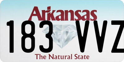 AR license plate 183VVZ