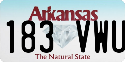AR license plate 183VWU