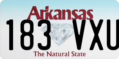 AR license plate 183VXU