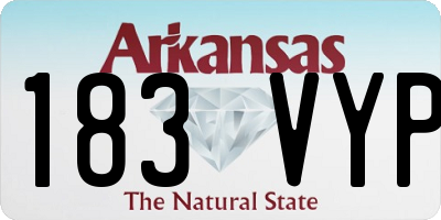 AR license plate 183VYP