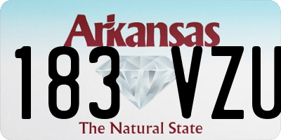 AR license plate 183VZU