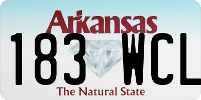 AR license plate 183WCL