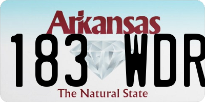 AR license plate 183WDR