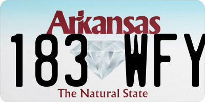 AR license plate 183WFY