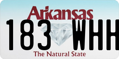 AR license plate 183WHH