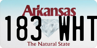 AR license plate 183WHT