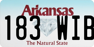 AR license plate 183WIB