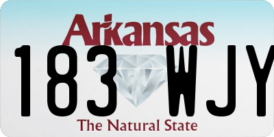 AR license plate 183WJY