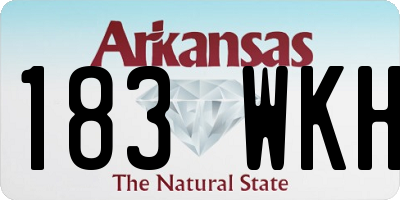 AR license plate 183WKH