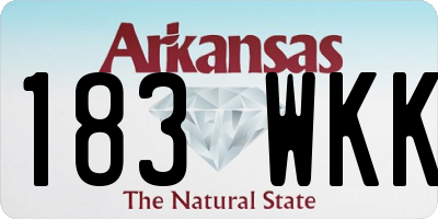 AR license plate 183WKK