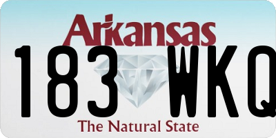 AR license plate 183WKQ