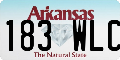 AR license plate 183WLC