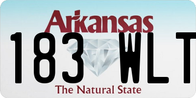 AR license plate 183WLT