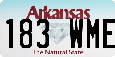 AR license plate 183WME