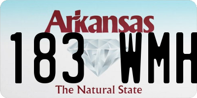 AR license plate 183WMH