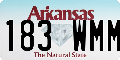 AR license plate 183WMM