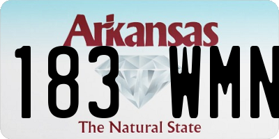 AR license plate 183WMN