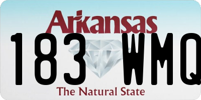 AR license plate 183WMQ