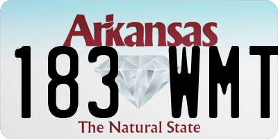 AR license plate 183WMT