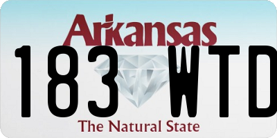 AR license plate 183WTD
