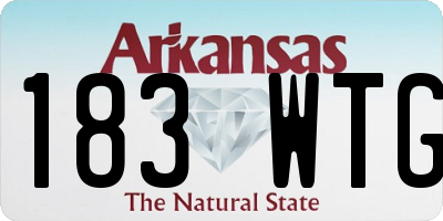 AR license plate 183WTG