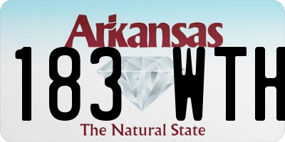 AR license plate 183WTH