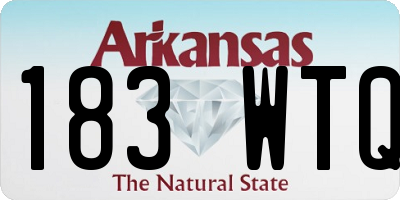 AR license plate 183WTQ