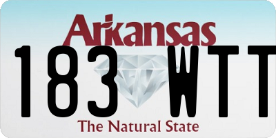AR license plate 183WTT