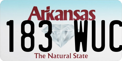 AR license plate 183WUC