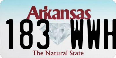 AR license plate 183WWH