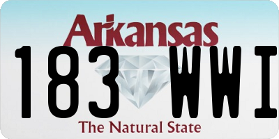 AR license plate 183WWI